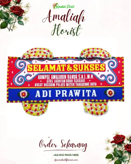 Papan Bunga Ucapan Selamat Bandengan